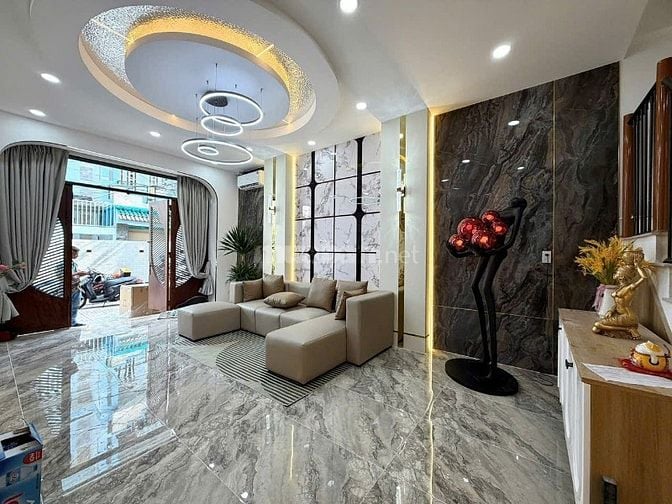 BÁN NHÀ DT 4,10m nở hậu 4,60m X 16m, SIÊU PHẨM GIÁP RANH BÌNH THẠNH, 