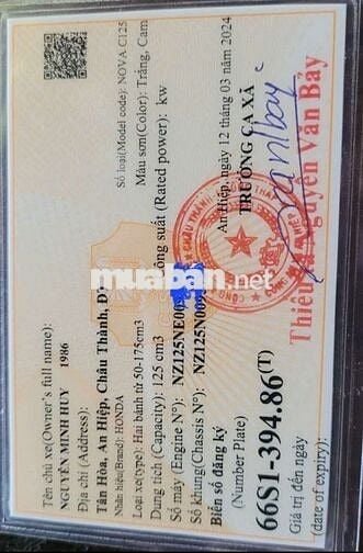 Honda NOVA C125 1997 Trắng, Cam