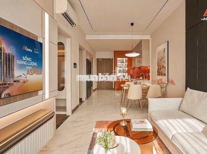 THE ASPIRA-𝟔𝟖𝐦𝟐(2PN+2WC)2.4TỶ NGAY METRO SỐ 1 FULL NỘI THẤT SMARTHOME