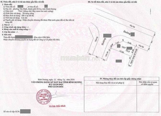 Đất góc 2 mặt tiền KDC đất mới, phường Tân Bình, Tp Dĩ An