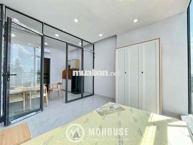 CHDV 1PN CỬA SỔ VIEW KÍNH NGAY BẮC HẢI - THANG MÁY FULL NỘI THẤT