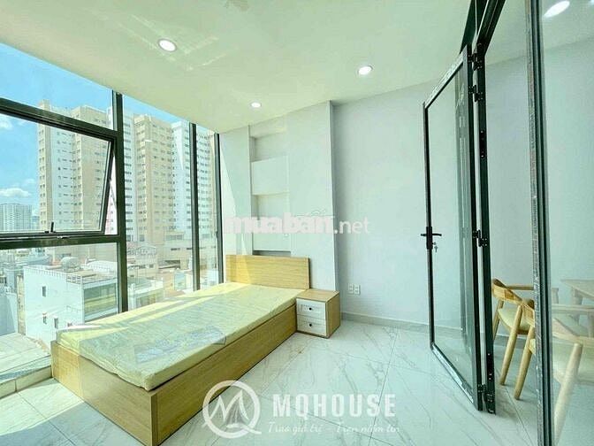 CHDV 1PN CỬA SỔ VIEW KÍNH NGAY BẮC HẢI - THANG MÁY FULL NỘI THẤT