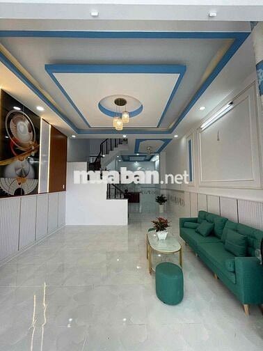 Nhà Hóc Môn 450tr 4.6x16m mặt tiền kinh doanh KDC Nhị Xuân