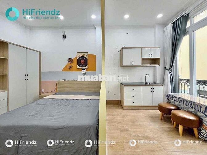 STUDIO CAO CẤP FULL NỘI THẤT 1 PHÒNG NGỦ TÁCH BẾP NGAY TRUNGTÂM QUẬN 6