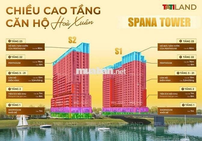 Bán căn hộ giá rẻ nhất Đà Nẵng tầng cao mặt sông cực đẹp để đầu tư