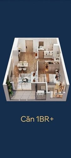 Chính chủ nhờ bán căn 1PN+, 46m, trục 15 tòa B2-MGA, view tuyệt đỉnh