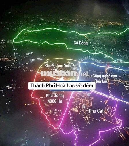 Chính chủ bán đất 100m2 gần hoa thị vệ tinh Hoà Lạc