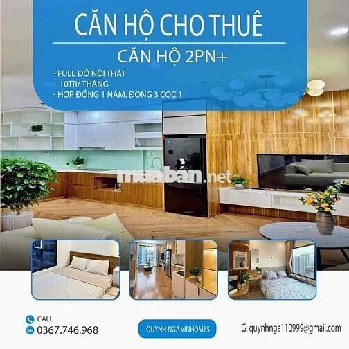 Cho thuê căn hộ tại Vinhome Ocean Park