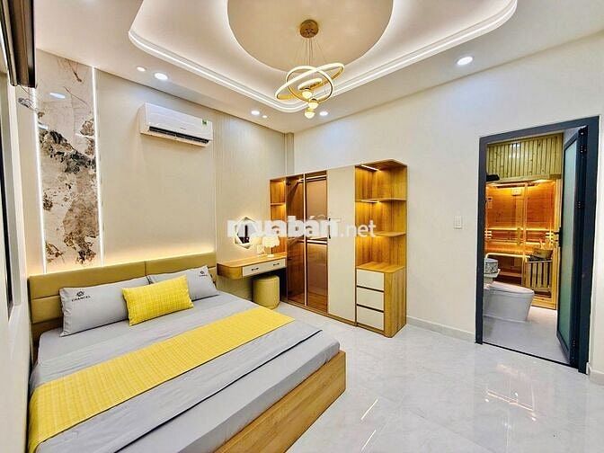 CỰC PHẨM HXH THÔNG XVNT ĐINH BỘ LĨNH - 4 TẦNG FULL NỘI THẤT + SAUNA