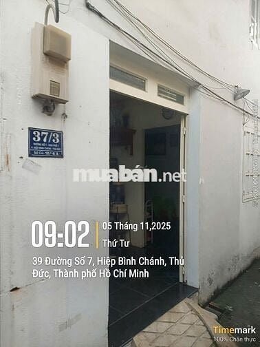 Bán nhà riêng trong ngõ đường số 7 Quốc lộ 13 Hiệp Bình Chánh Thủ Đức