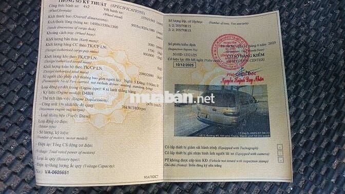 Huyndai starex 2003 tải van 36tr