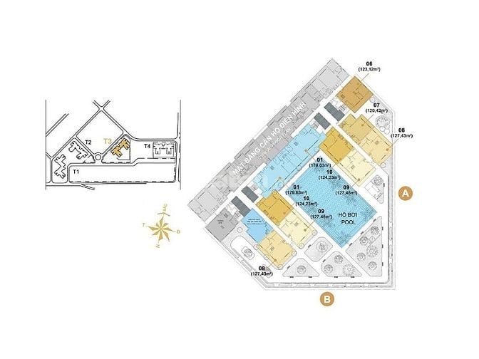 Bán Căn hộ sân vườn tại Masteri Thảo Điền gồm 2 phòng ngủ 212m2
