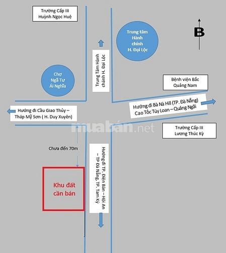 CẦN BÁN ĐẤT THỔ CƯ MẶT TIỀN ĐƯỜNG HÙNG VƯƠNG – XÃ ĐẠI LỘC, TP. ĐÀ NẴNG