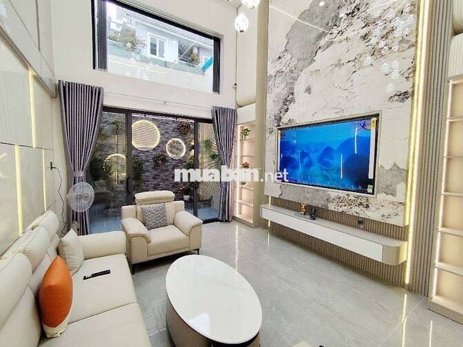 BÁN NHÀ GÒ XOÀI - 77M2 - 4 TẦNG - HẺM XE HƠI - NHÀ ĐẸP - GIÁ 6,7 TỶ