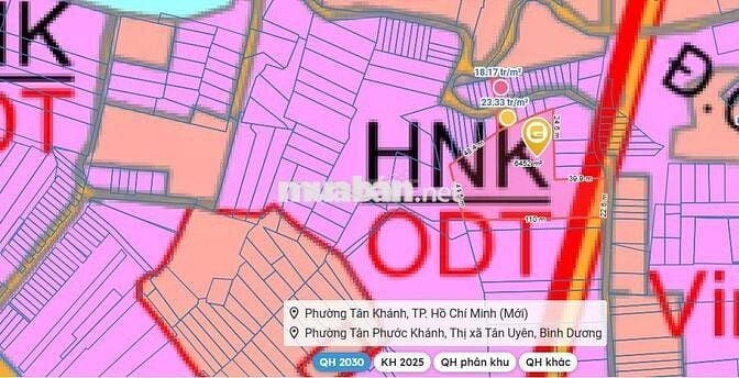 Bán 6412m2 đất MT Tân Phước Khánh 54- Full Hồng - Ngay KCN Sóng Thần 3