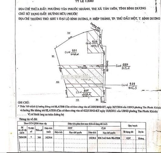 Bán 6412m2 đất MT Tân Phước Khánh 54- Full Hồng - Ngay KCN Sóng Thần 3