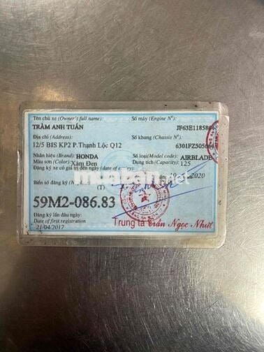 AB 8386 TPHCM CÓ HỖ TRỢ GÓP OĐ CÓ ĐỖI XE