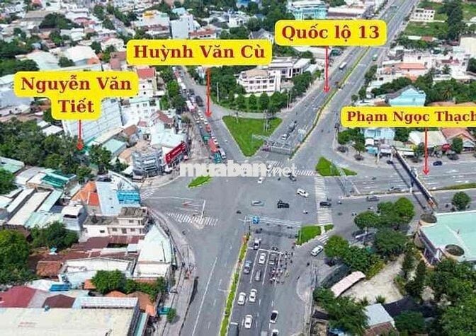 256M2 SIÊU ĐẤT MẶT TIỀN HUỲNH VĂN CÙ DT 5.9M*46M giá 13.5 Tỷ TL