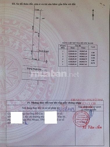 Giảm 500tr, BÁN ĐẤT ĐƯỜNG NHUẬN ĐỨC, 5X40, THỔ CƯ 100%, CỦ CHI, 2.5 TỶ
