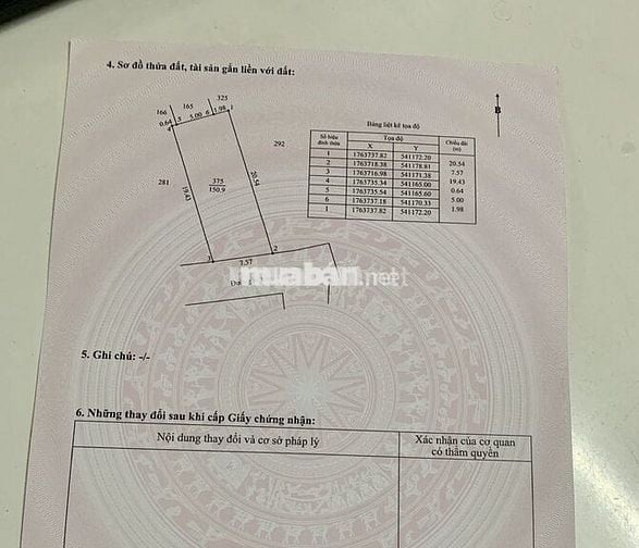 Cần tiền bán nhanh giá rẻ lô đất diện tích lớn đẹp 150,9 m2 100% đất ở