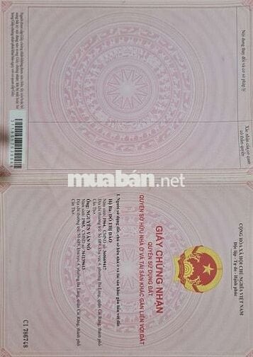 Đất 2 nền liền kề. Kv4, Phường Ba Láng, Q.Cái Răng