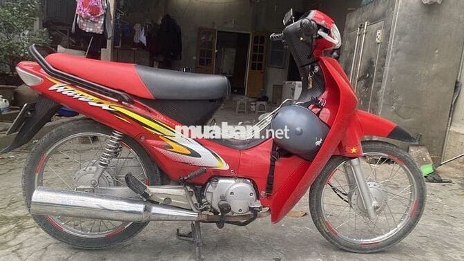 Bán xe wave đời 2006 biển số đẹp 1119+ màu sơn đỏ