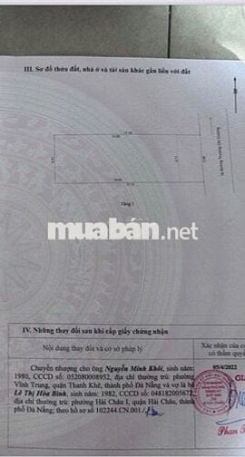 Bán nhà Hoà Cường ngang bự 5,81 dt lớn 101m2 kiệt thông tứ hướng .