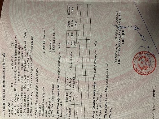 Mặt tiền 10x70, khu trung tâm Tp.Phú Mỹ,có nhà,kiot,phòng trọ