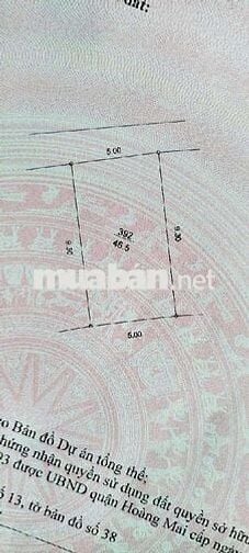 Chính chủ cần bạn gấp +Hoàng Mai DT 46.5m, 5 tầng chỉ hơn 7.95tỷ