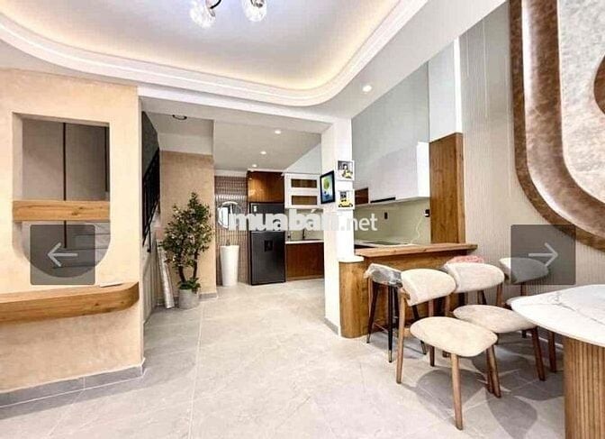 NGAY CV LÀNG HOA - LÊ VĂN THỌ - ĐS 19, SIÊU PHẨM 5 TẦNG, FULL NỘI THẤT