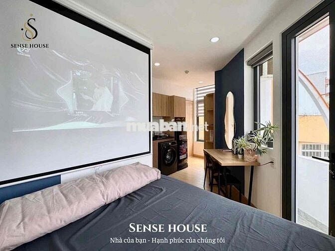 Studio ban công, máy giặt riêng, full NT mới, máy chiếu siêu chill