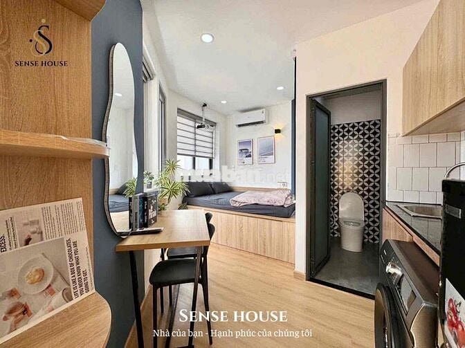 Studio ban công, máy giặt riêng, full NT mới, máy chiếu siêu chill