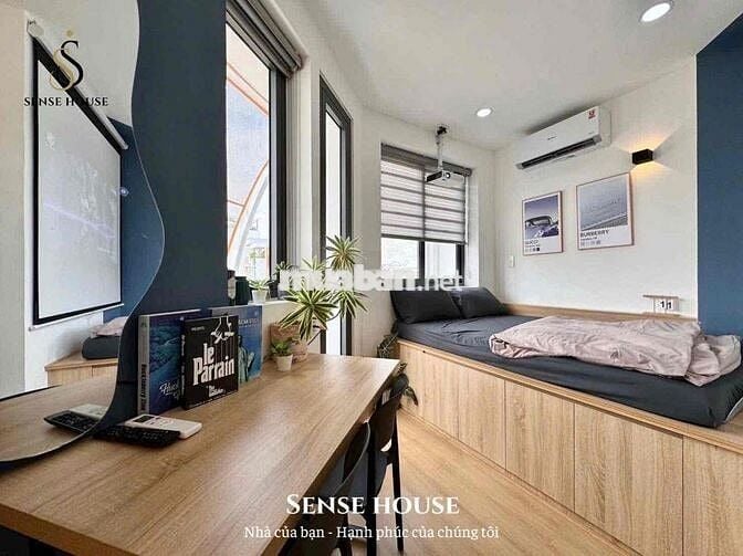 Studio ban công, máy giặt riêng, full NT mới, máy chiếu siêu chill