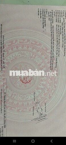 Bán đất KP9 Phú hòa. Dt 5x20. Đường nhựa thông. Kdc an ninh tuyệt đối