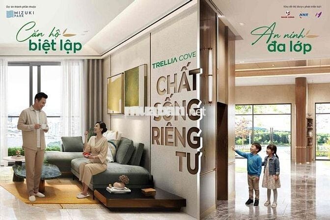 Căn hộ tầng trung CĐT Nhật Bản, Trellia Cove, Mizuki Park