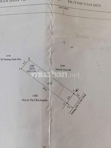 CHỦ NGỘP BANK GIẢM 200TR BÁN NHANH MT DX 072 NGAY CHỢ BƯNG CẦU