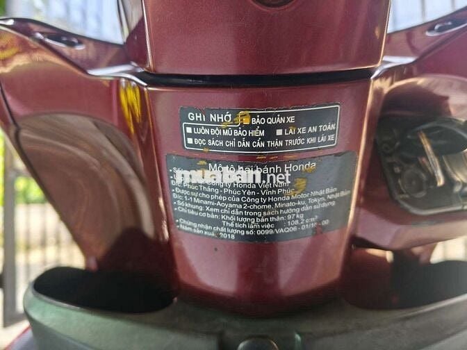 Honda vision 2018 biển TP cccd chủ bao tranh chấp