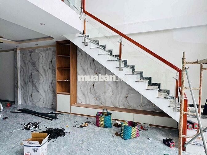 bán nhà trệt lửng giá rẻ Thới Hoà Bến Cát Bình Dương