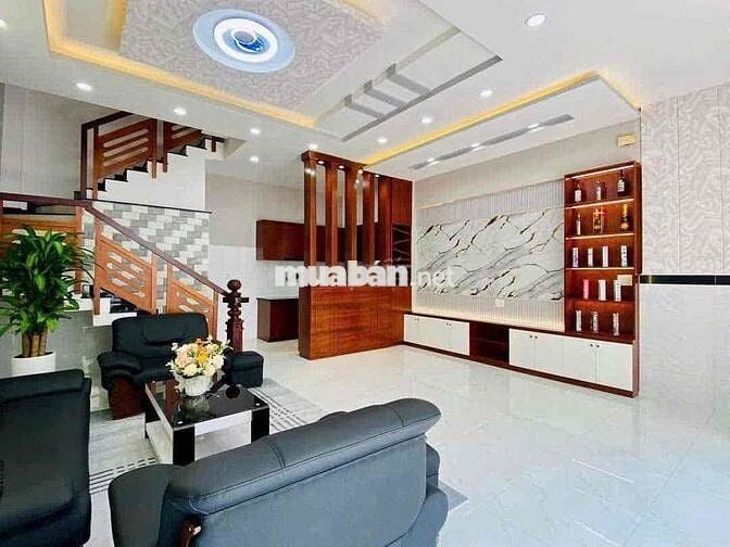 bán nhà hẻm xe hơi,ngang 6 xây 4 tầng chỉ 6 tỷ,Phạm Văn Chiêu,Gò Vấp