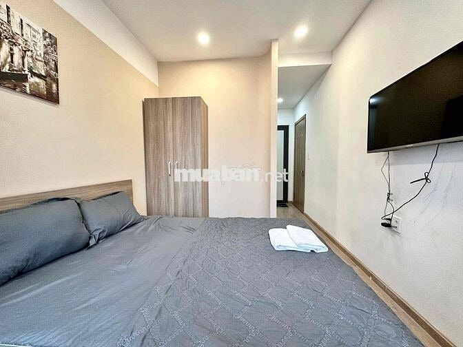 CĂN 1PHÒNG NGỦ BANCOL SIÊU TO, TÁCH BẾP. NGAY KHU ĂN UỐNG ĐA DẠNG