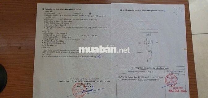 {HÀNG XÓM NHỜ BÁN} LIỀN KỀ VĂN PHÚ – 90M – 4T  – 22.5 TỶ (TL)