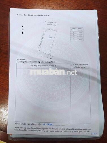 Chính chủ bán đất mặt tiền đường Trường Sa