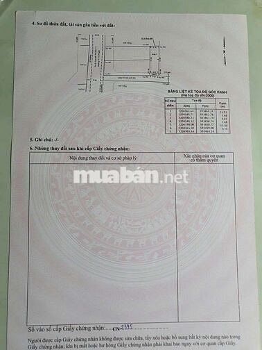 ĐẤT ĐƯỜNG PHÙNG THỊ CHUYỆN, DT:90m2, SỔ HỒNG RIÊNG, CHỈ 3.3 TỶ