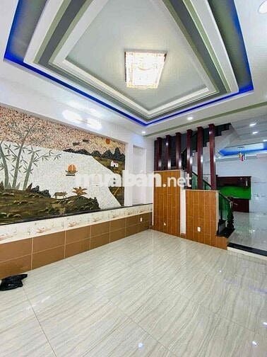 Nhà Đẹp 4x14m 3Lầu (4PN 5WC) Hẻm 6m. Khu Đồng Bộ Lê Văn Quới