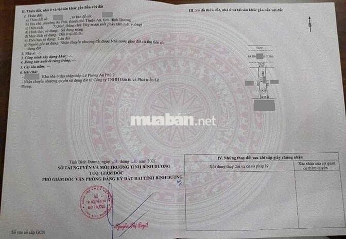 Đất 72m2 mặt tiền KDC Lê Phong An Phú 2, phường An phú Tp Thuận An