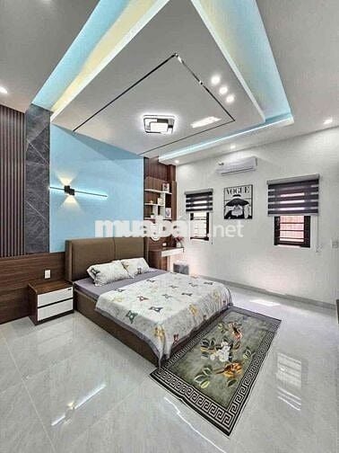 nhà hoàn công . full nội thất ,sân ô tô an phú thuận an bình dương