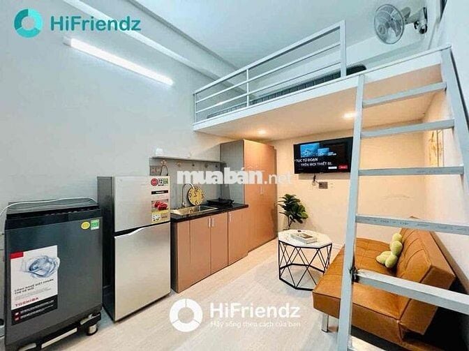 ✨ PHÒNG GÁC CAO FULL NỘI THẤT _ FREE DỊCH VỤ, XE _ NGÃ TƯ BỐN XÃ