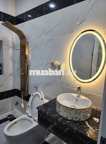 Nhà đường GÒ XOÀI [4x16, 3 lầu, 5pn, 6toilet] 17tr/tháng