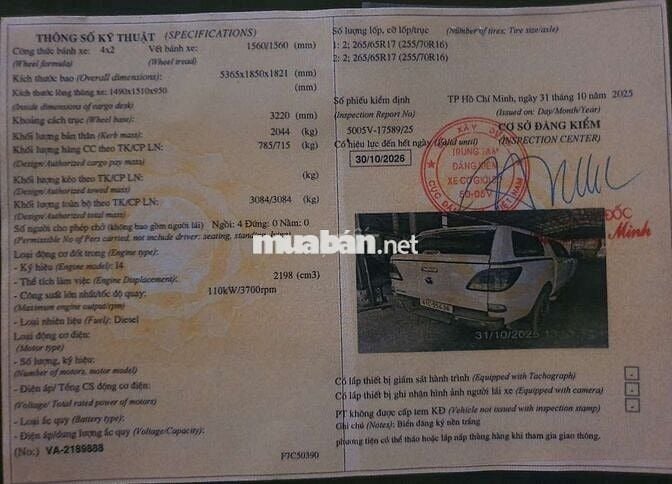 ✅Mazda BT50 2.2L ,2019. Số tự động