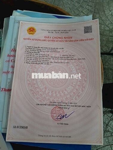 Đất 5,45 x 26 hẻm ôtô xã Đông Thạnh - Giáp Quận 12